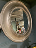 Valis Champagne Rounded Wall Mirror clearance display model