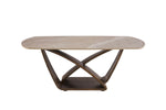 Vanosa Coffee Table Brown front view picture