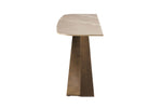Vanosa Console Table Brown side view picture