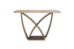 Vanosa Console Table Brown picture from the back