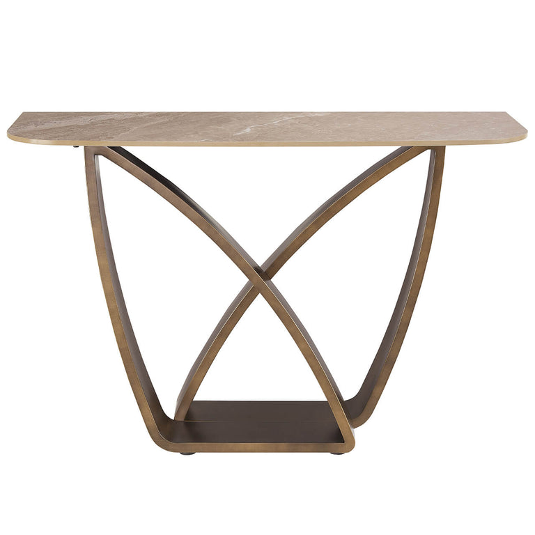 Vanosa Console Table Brown