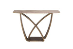 Vanosa Console Table Brown front view picture