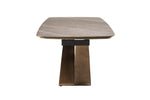 Vanosa Extending Dining Table Rectangle 180/260 cm Brown side view picture