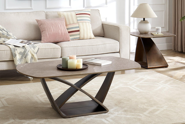 Vanosa Lamp Table Brown