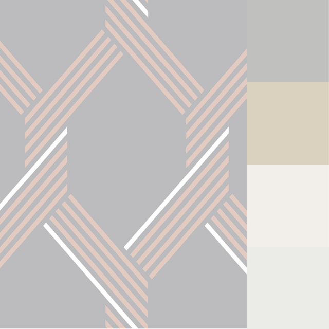 Graham & Brown Vector Rose Gold Wallpaper