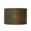Velvet Drum Shade in olive hue 