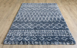 Venice Geometric Rug - Blue 1794 picture on the floor