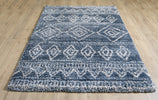 Venice Geometric Rug - Blue 2941 picture on the floor