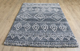 Venice Geometric Rug - Grey 2941 picture on the floor