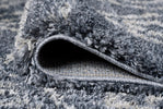 Venice Geometric Rug - Grey 2941 close view picture of the pile height