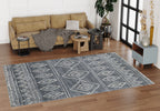 Venice Geometric Rug - Grey 2941 life style picture
