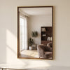 Venice Rectangular Mirror Gold and Dark  lifestyle picture on the wall