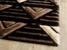 Venus Geometric Rug - Beige Brown picture of the corner of the rug