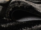 Venus Geometric Rug - Black Grey close view picture of the pile height