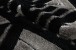 Venus Geometric Rug - Black Grey picture of the color palet