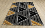 Venus Geometric Rug - Grey Gold  life style picture