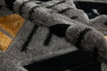 Venus Geometric Rug – Grey Gold: picture of the color hue