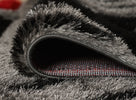 Venus Geometric Rug - Grey Red close view picture of the pile height