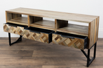 Verona TV Unit: Sleek Teak Wood Design