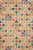 Nourison Vibrant Rug VIB08 Ivory picture of the rug floral design
