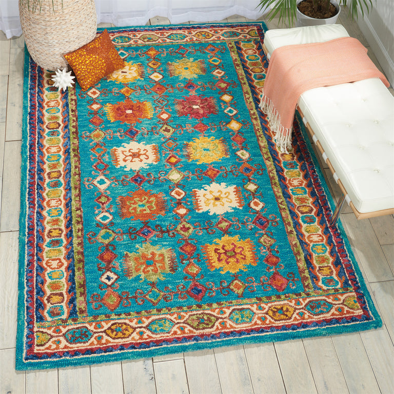 Nourison Vibrant Rug VIB09 Teal