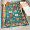 Nourison Vibrant Rug VIB09 Teal lifestyle picture in the hallway