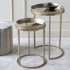 Add a touch of glamour with these diamond-inspired tables.
