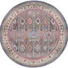 Nourison Vintage Kashan Rug VKA05 Grey Multi - Round picture of the rug design