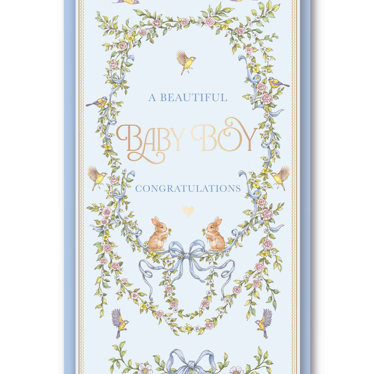 Vintage Baby Boy Single Money Wallet & Envelope - Money Envelope Giftware