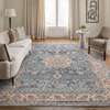 Nourison Vintage Kashan Rug VKA01 Blue lifestyle picture in the living room