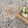 Nourison Vintage Kashan Rug VKA01 Blue close-up view picture of the rug traditional pattern