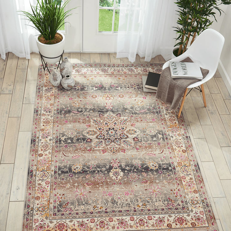 Nourison Vintage Kashan Rug VKA01 Grey