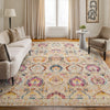 Nourison Vintage Kashan Rug VKA04 Ivory lifestyle picture in the living room