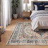 Nourison Vintage Kashan Rug VKA07 Ivory Blue perfect for bedrooms