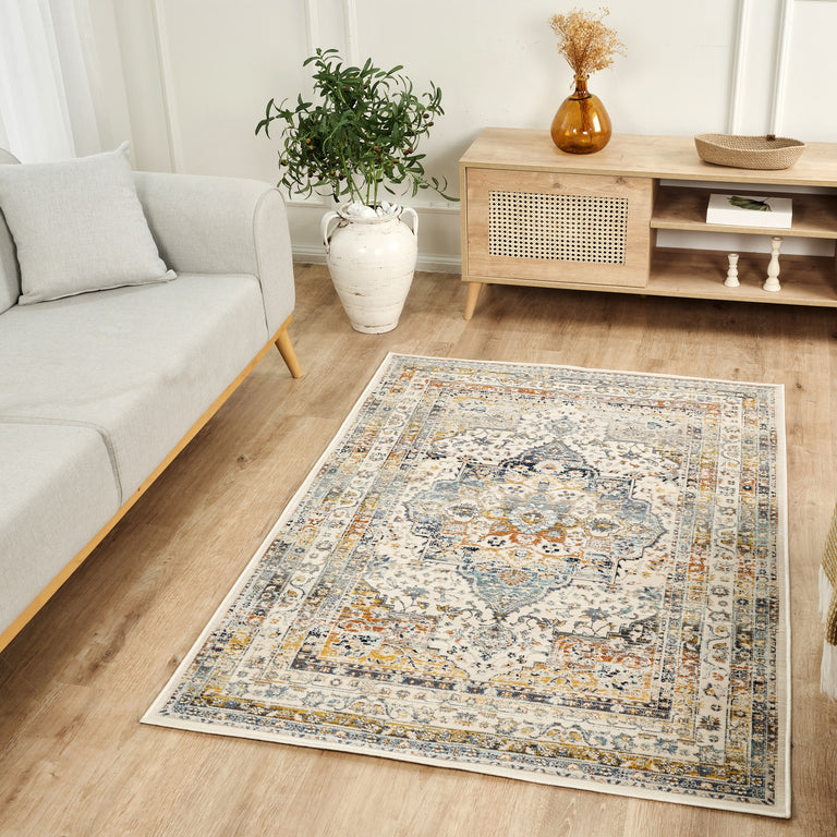 Nourison Vintage Kashan Rug VKA12 Ivory Sage
