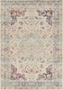 Nourison Vintage Kashan Rug VKA13 Blue Gold picture of the rug damask design