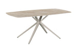 Vista 140cm Dining Table in Beige shown from an angle (2)