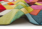Concept Looms Viva Rug VIV101 Multicolor with a bordered ends