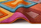 Concept Looms Viva Rug VIV104 Multicolor machine-made rug with a cut low-high pile