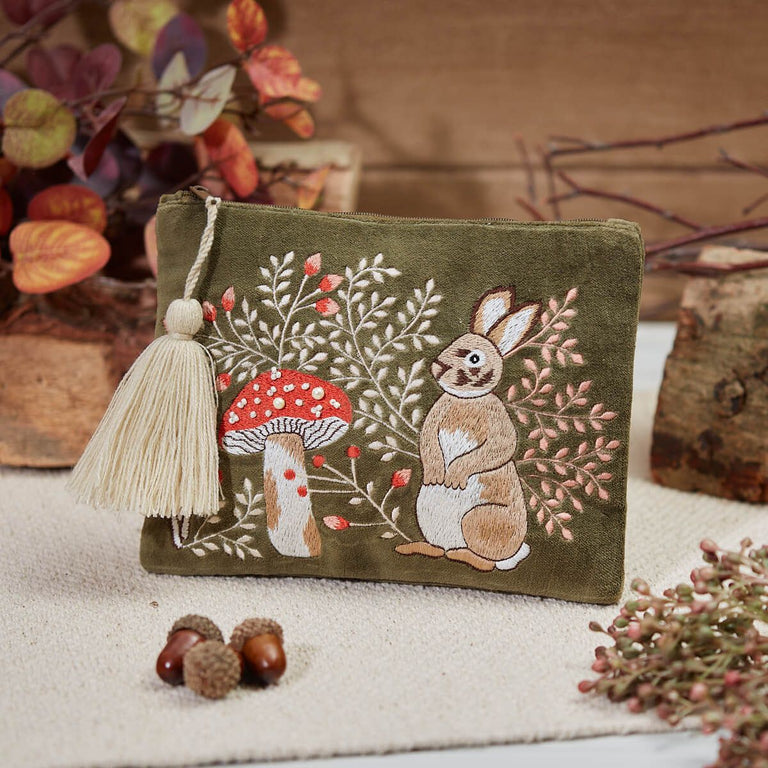 Woodland Rustic Hare Pouch