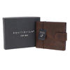 Wallets EQ For Men Embossed RFID Wallet With Tab Brown