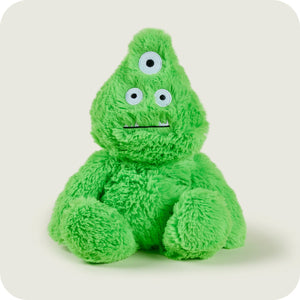 Say hello to the lovable Warmies Plush Bright Green Monster, a snuggly and vibrant companion that provides warmth and comfort for kids and adults alike.