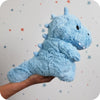 Whether it's for snuggling or for calming bedtime routines, the Warmies Plush Baby Dinosaur in Blue is a delightful, heatable, and lavender-infused plush toy that brings joy and comfort to children.