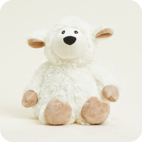 Meet the adorable Warmies Plush Sheep, your new cuddly companion that offers warmth and comfort for all ages.