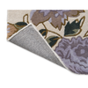 Laura Ashley Wendling Floral Rug Heather Purple with a cotton and latex backing