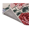 Laura Ashley Wendling Floral Rug Poppy Red with a cotton and latex backing