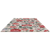 Laura Ashley Wendling Floral Rug Poppy Red perfect fit to any living area
