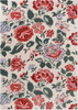 Laura Ashley Wendling Floral Rug Poppy Red picture of the rug floral design