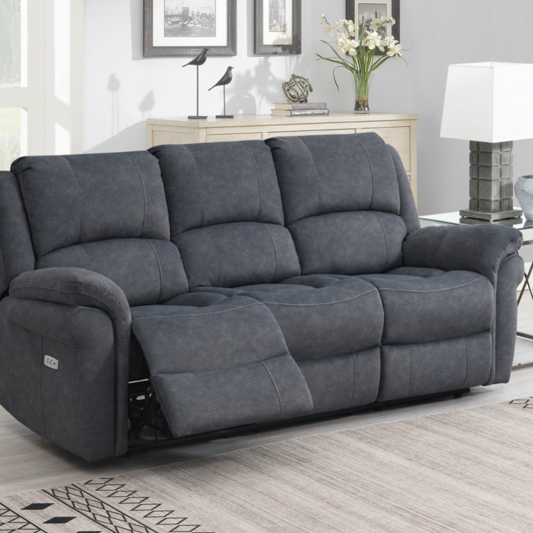 Wentworth 3 Seater Sofa Electric Recliner Grey