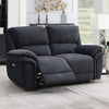 Westbury 2 Seater Sofa Electric Recliner Bowery Ink life style photo with reclined seat